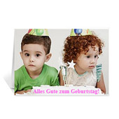 Alles Gute zum Geburtstag Foto-Geburtstagskarten, 12,7 cm x 17,78 cm Querformat gefaltet