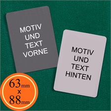 Blanko Spielkarten 63 x 88mm Personalisieren