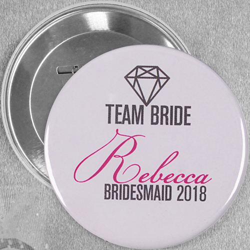 Diamantring Button 76mm Personalisiert