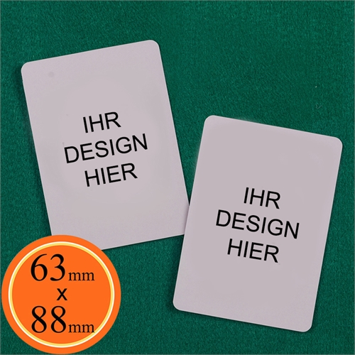 Blankokarten 63 x 88 mm personalisieren – TCG Karten & Trading Cards (Hochformat)