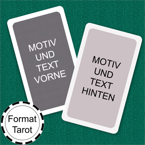 Tarot Size Custom Cards (Blank Cards) White Border
