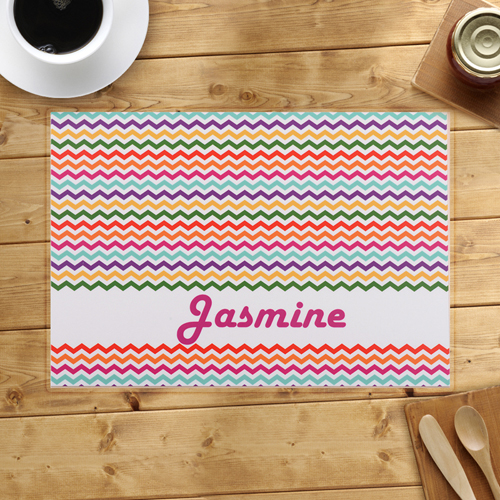 Bunte Zacken Personalisierte Tischsets