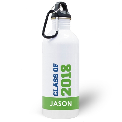 Jahrgang 2018 Grün Wasserflasche zum Personalisieren