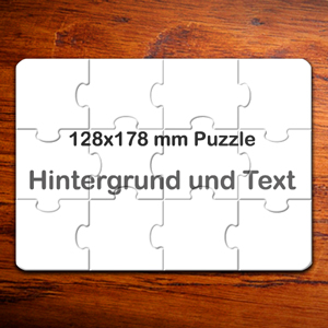 Kleine Puzzle - Einladungen (12,7 cm x 17,8 cm)