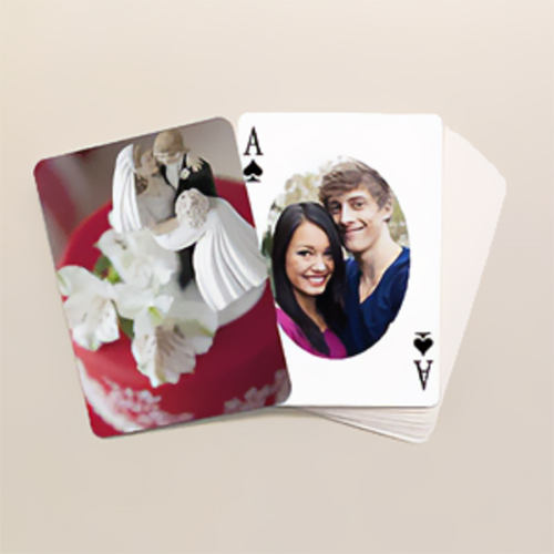 Ovales Portrait Spielkarten beidseitig personalsierbar