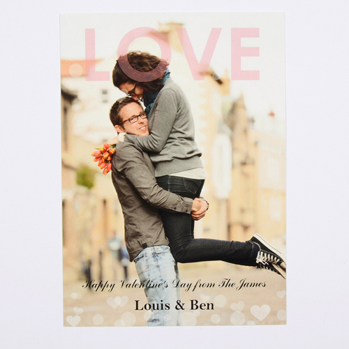 Liebe Valentinstag Fotokarte Personalisieren 127x178
