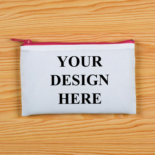Custom Full Color Print 5x8 (2 Side Same Image) -Hot Pink Zipper
