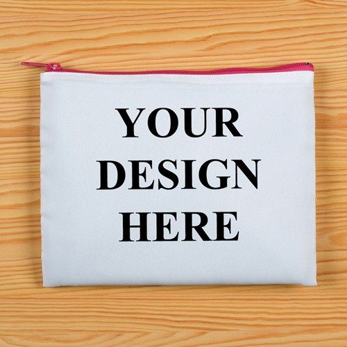 Pink Zipp Beide Seiten gleich Personalisieren 20,3 x 25,4 cm Clutch