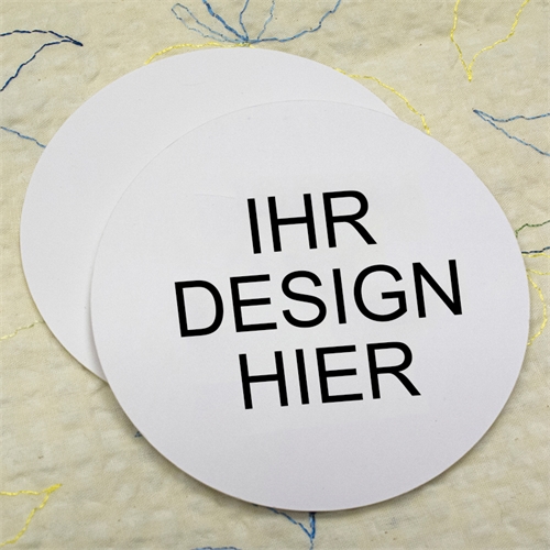 Ihr Design hier, Rund (Set mit 12) Personalisierte Bierdeckel