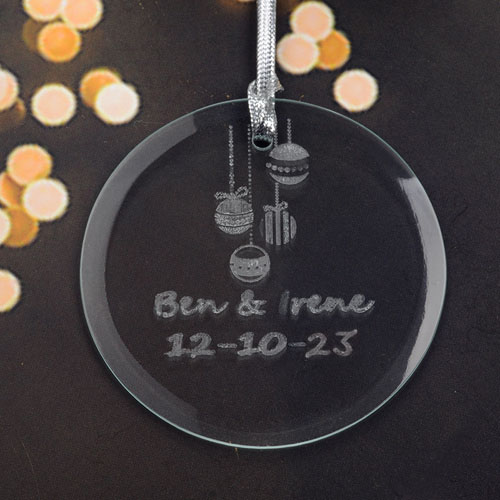 Baumschmuck Weihnachtsschmuck Selbst Gestalten Glasschmuck Rund