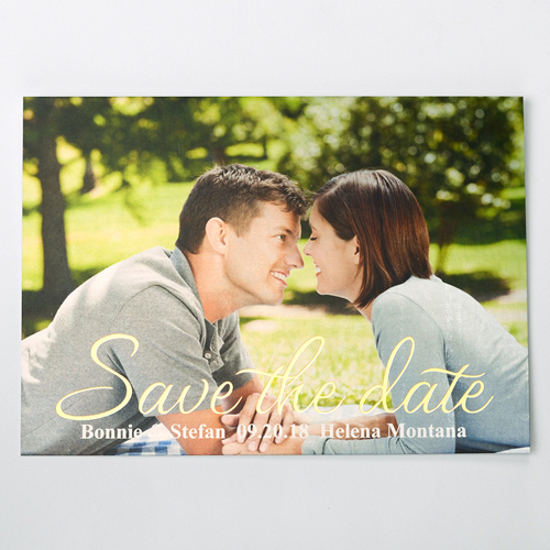Verliebt Gold Save the Date Einladungskarte Gestalten 127x178