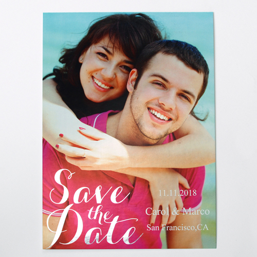 Silberrausch Save the Date Einladungskarte Gestalten 127x178