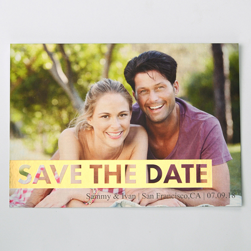 So Lieb Gold Save the Date Einladungskarte Gestalten 127x178