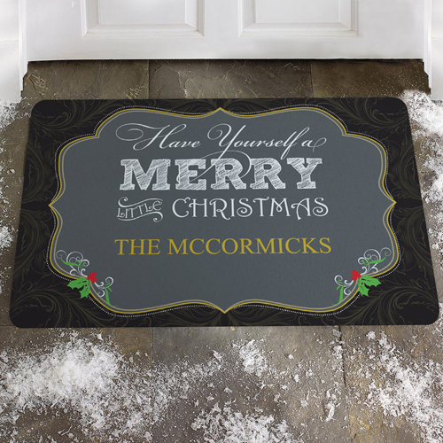 Fröhliche Weihnachten Fußmatte Schmutzfangmatte Personalisieren 43x69cm