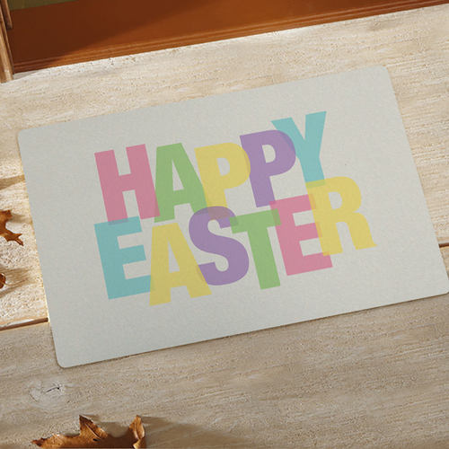 Frohe Ostern Türmatte Fußmatte Schmutzfangmatte Personalisieren 43x69cm