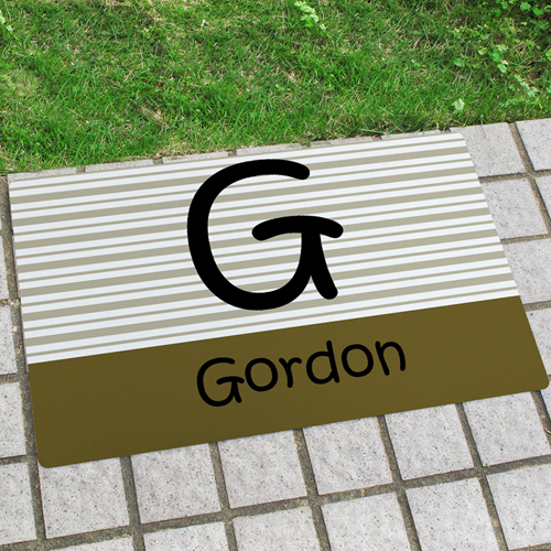 Familie Monogramm Türmatte Fußmatte Schmutzfangmatte Personalisieren 43x69cm