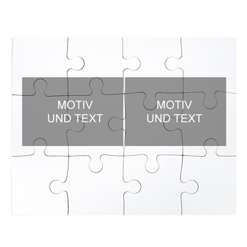 Kollagepuzzle Zwei Bilder 20,32 cm  x 25,40 cm, Querformat