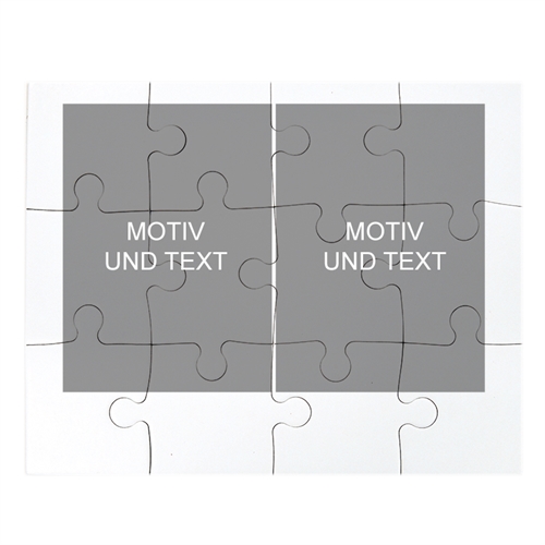 Kollagepuzzel Zwei Bilder Hochformat