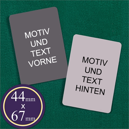 44 mm x 67 mm Spielkarten Blanko Kartenspiel Personalisieren