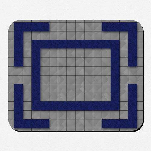 Fantasie Spielmatte Gummi Personalisieren 29,0 x 23,9 cm