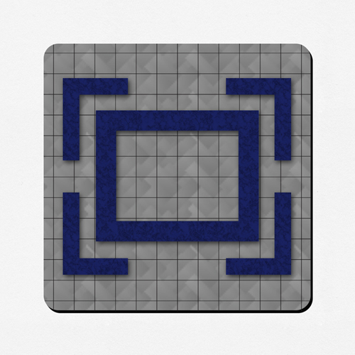 Phantasie Design Spielmatte Gummi Personalisieren Quadrat 45,7 x 45,7 cm