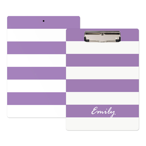 Purple Streifen Personalisiertes Klemmbrett