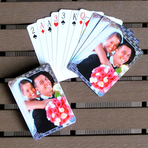 Hochzeitskartenspiel selbstgestalten mit Fotos und Text