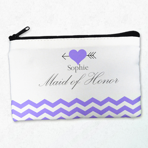 Liebespfeil Pflaume Schminktasche Reißverschluss Personalisieren