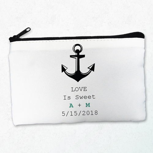 Anker Schminktasche Reißverschluss Beide Seiten gleich Personalisieren
