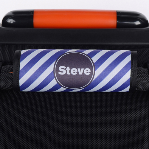Purple Streifen Personalisiertes Kofferschild