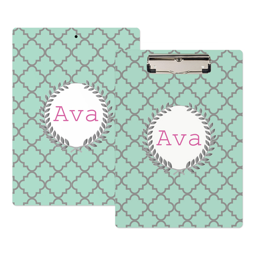 Kleeblatt Aqua Personalisierte Klemmbrett