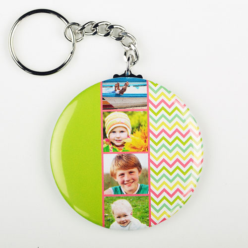 Zickzack Collage Schlüsselbund Personalisieren