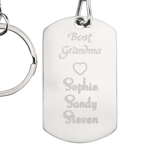Oma Omi Dogtag Schlüsselbund Personalisieren 28x48mm