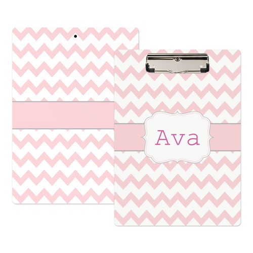Wellen Pink Personalisiertes Klemmbrett