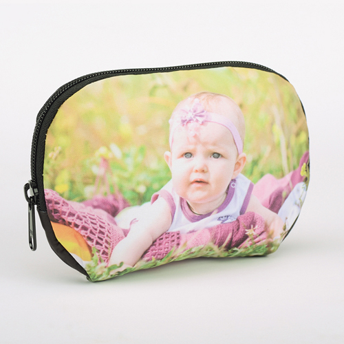 Große Kosmetiktasche mit Reißverschluss Foto Personalisieren 17,3 x 12,2 cm