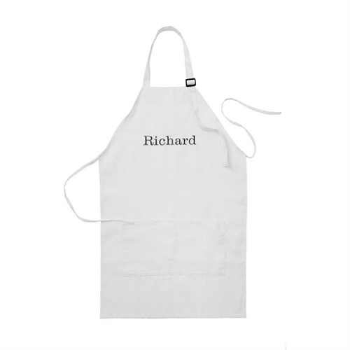 51 x 76 cm Personalisierte Bestickte Kochschürze Weiß