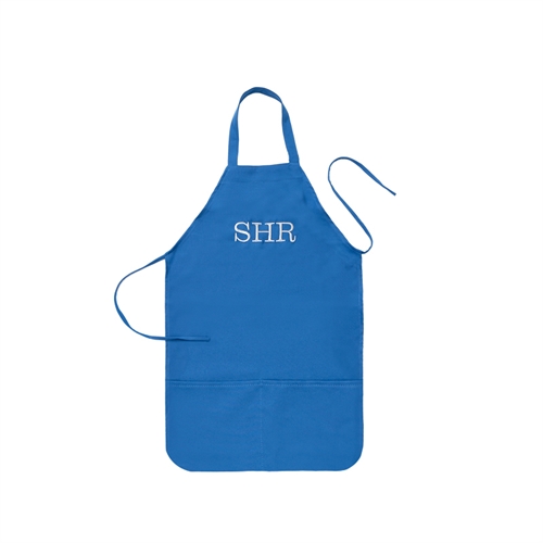38 x 51 cm Kinderschürze mit Stickerei Personalisieren Blau