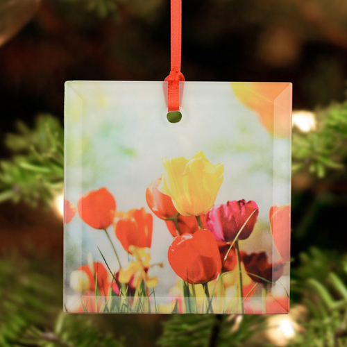 Hundertprozentig Frei Gestalten Weihnachten Glasschmuck Personalisieren Quadrat