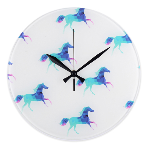 Runde Wanduhr Personalisieren Acryl 27,3 cm Durchmesser