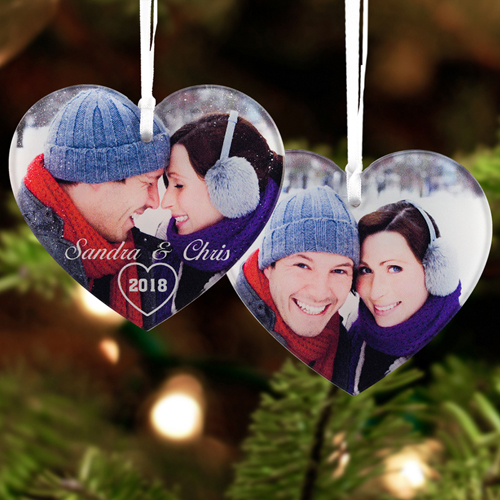 Heart Personalized Photo Acrylic Ornament Keepsake
