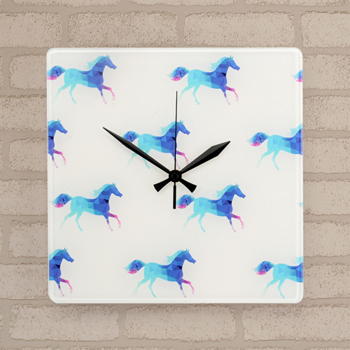 Wanduhr Personalisieren Acryl Quadratisch 27,3 cm
