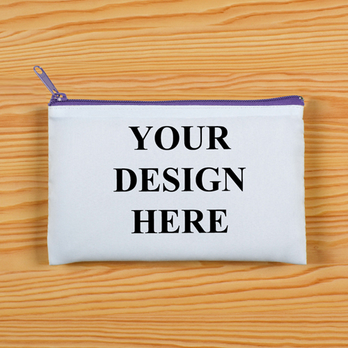 Violetter Zip Personalisierte Kosmetiktasche 24,1 x 33,0 cm Beide Seiten gleich