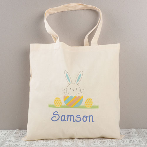 Boy Osterhase Budget Tasche Baumwolle Personalisieren