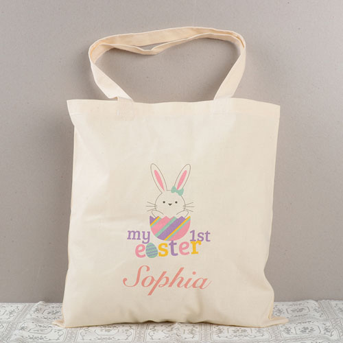 Girl Ostern Meine Erste Personalisierte Budget Tasche Baumwolle