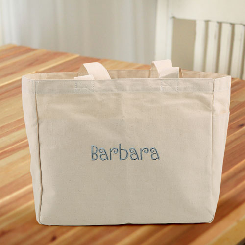 Hochzeit Geschenke Bestickte Baumwolltasche Personalisieren Beige
