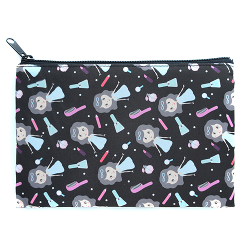 Mein Design Kosmetiktasche Beide Seiten gleich Personalisieren Bunter Reißverschluss