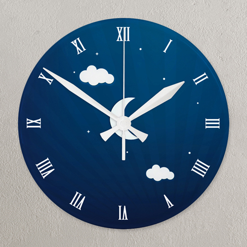 Zeitlose Erinnerungen Weiße Zeiger Runde Wanduhr Personalisieren