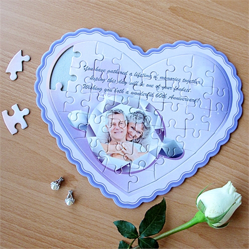 Personalisierte Herzpuzzles 'Heirate mich'