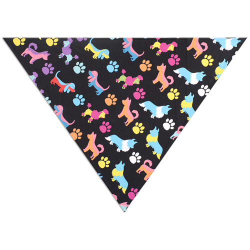 Voll bedrucktes Dreieckstuch Hund Bandana, Groesse Medium 71,1 x 50,8 x 50,8 cm