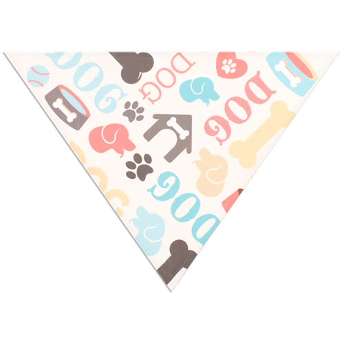 Voll bedrucktes Dreieckstuch Hund Bandana, Größe S 50,8 x 35,36 x 35,6 cm